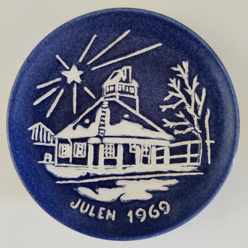 Johgus juleplatte 1969: Lodhuset Rønne havn